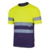CAMISETA ALTA VISIBILIDAD AMA.FLUOR/MARINO T- L