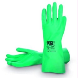 GUANTE SIN SOPORTE NITRILO 9009F QUIMICO VERDE 9