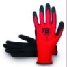GUANTE POLIESTER ROJO S/COSTURAS 320P GRIP-8