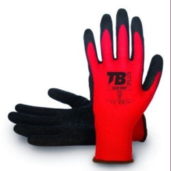 GUANTE POLIESTER ROJO S/COSTURAS 320P GRIP-9