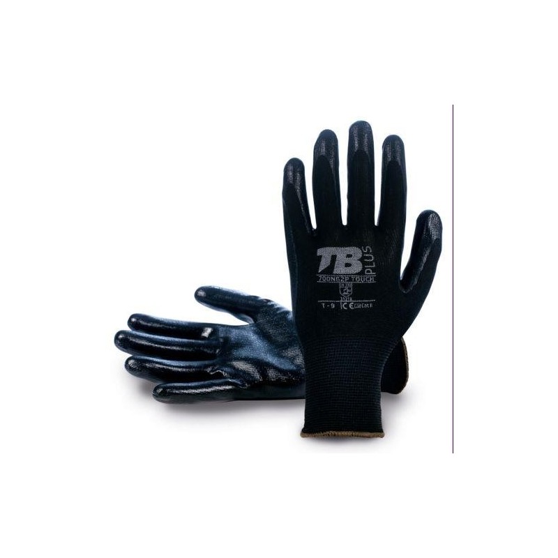 GUANTE POLIESTER S/COSTURAS NEGRO 700NG2P TOUCH-7