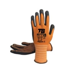 GUANTE NAILON+ELASTANO RECUBIERTO NITRILO FOAM T-8