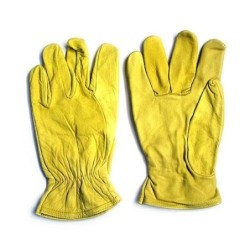 GUANTE FLOR VACUNO AMARILLO H406V/10 PAR