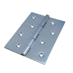 BISAGRA DOBLE HOJA GALVAN. SIN REMATE 90X60 MM.