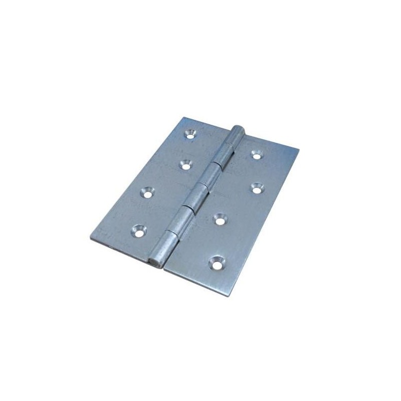 BISAGRA DOBLE HOJA GALVAN. SIN REMATE 90X60 MM.