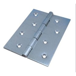 BISAGRA DOBLE HOJA GALVAN. SIN REMATE 110X80 MM.