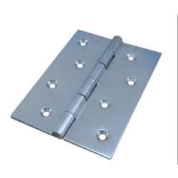 BISAGRA DOBLE HOJA GALVAN. SIN REMATE 120X90 MM.