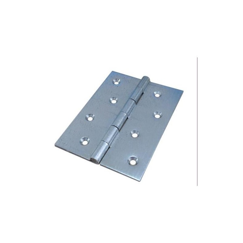 BISAGRA DOBLE HOJA GALVAN. SIN REMATE 120X90 MM.