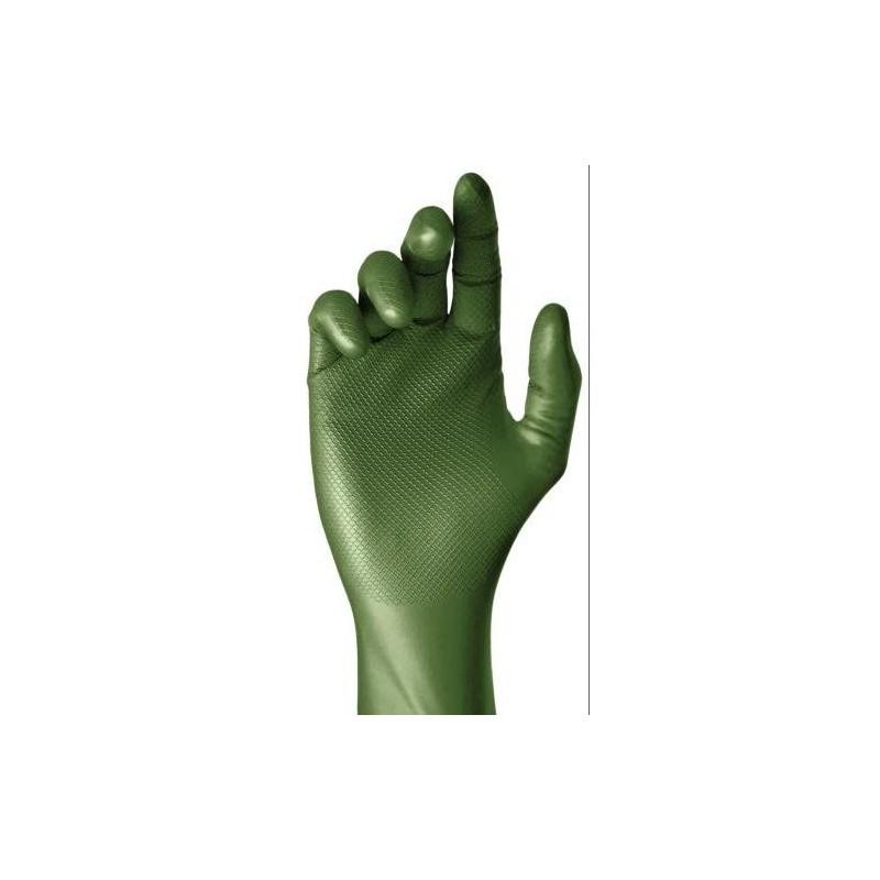 GUANTE NITRILO GRIPPAZ VERDE H580 MG/10(CAJA-10)