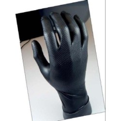 GUANTE DESECHABLE NITRILO NEGRO GRIPPAZ 580 NR XL