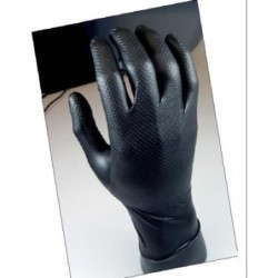 GUANTE DESECHABLE NITRILO NEGRO GRIPPAZ 580 NR XXL