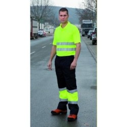 PANTALON ALTA VISIBILIDAD KRETA MARINO/AMARILLO XL