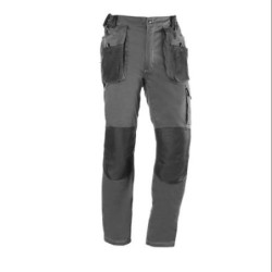 PANTALON MULTIBOLSILLOS FLEX GRIS/NEGRO 171-S