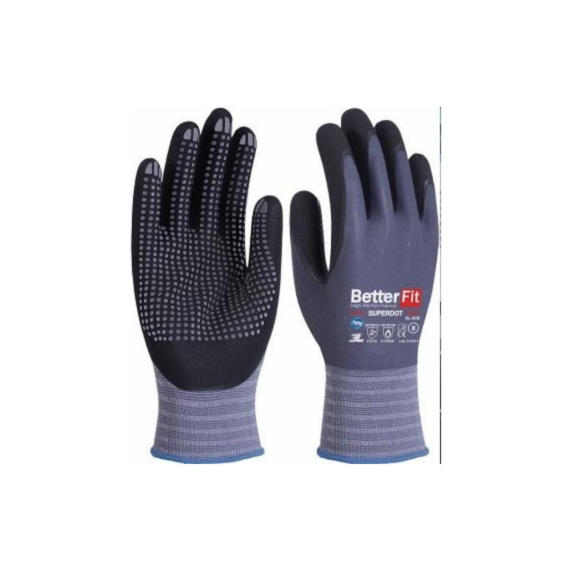 GUANTE NITRILO BETTERFIT SUPERDOT BL-008 T-10