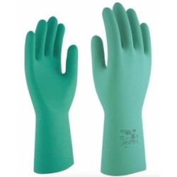 GUANTE NITRILO VERDE SIN SILICONA NITRIL 330 T-7