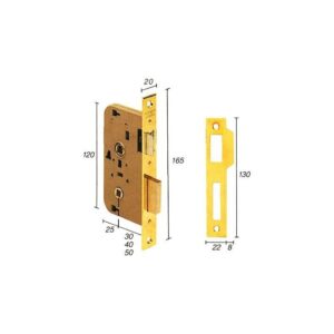 CERRADURA EMBUTIR 2004/50 HL TESA
