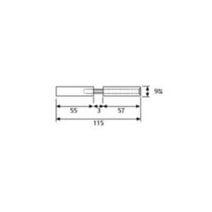 DOBLE CUADRADILLO 9/9 MM ANTIPANICO DM9912CUA
