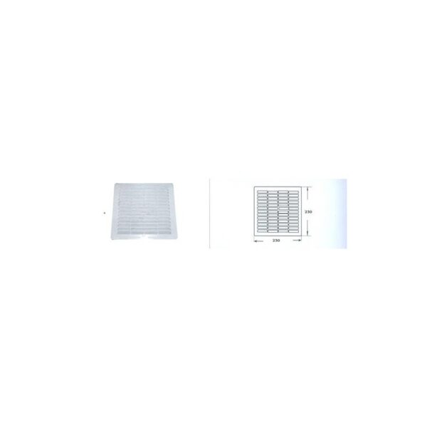 REJILLA PLANA BLANCA 20X20 R171