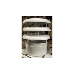 DEFLECTOR 3 AROS 125 MM. ALUMINIO BLANCO