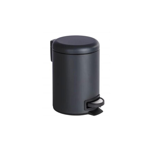 CUBO DE PEDAL PARA COSMETICA LEMAN, NEGRO, 3 LTS.