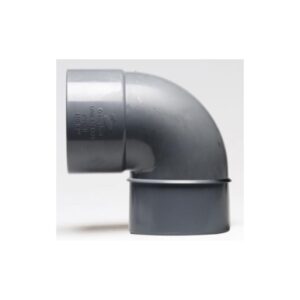 ENLACE CODO 90 MACHO HEMBRA PVC EVACUACION 50 MM