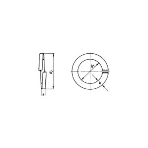 CENT. ARANDELA GROWER DIN-127 INOX. A-2 10