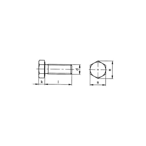 TORNILLO EXAGONAL DIN-933 INOX. A-2 8X60 (CENT.)