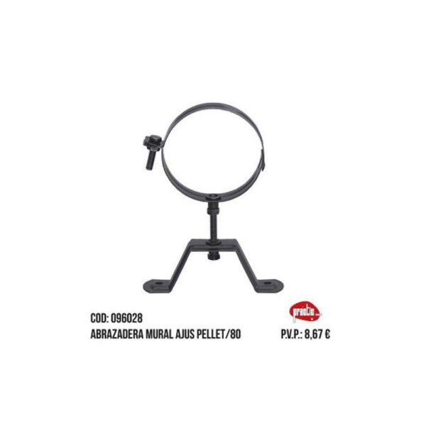 ABRAZADERA MURAL AJUSTABLE PELLET 80 096028