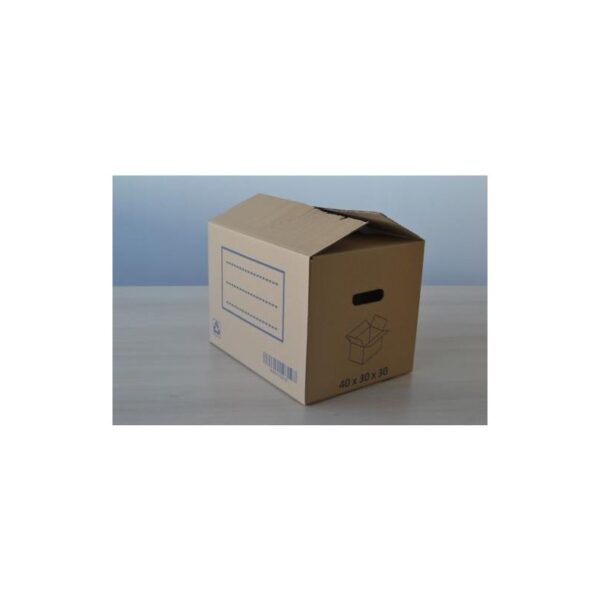 CAJA CARTON MUDANZA ASA TROQUELADA 40X30X30 80020
