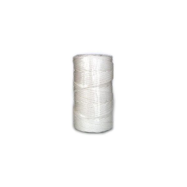 CORDON TRENZADO NYLON 18 MM. BCO.(CARRETE-100 M.)