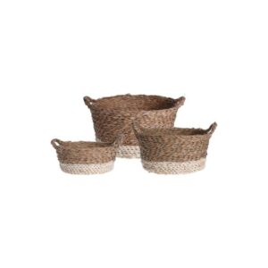 SET 3 CAPAZOS ESPARTO BICOLOR KR2000860