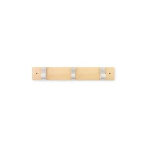 COLGADOR HAYA 3 GANCHOS ACERO/NATURAL 3703-8