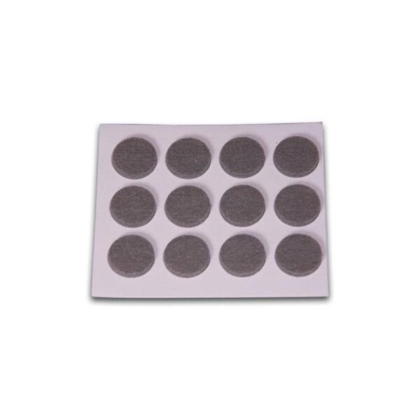 FIELTRO ADHESIVO DISCO 20 MM. GRIS DISPLAY-12