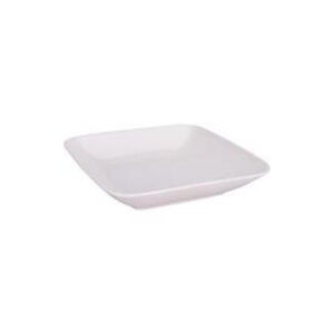 PLATO CUADRADO HONDO PORCELANA BLANCO 21CM