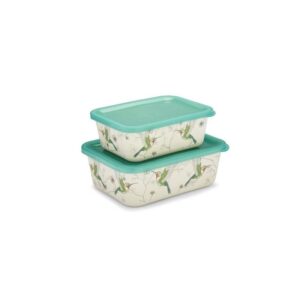 SET 2 CONTENEDORES COLIBRI FIBRA BAMBU COO127