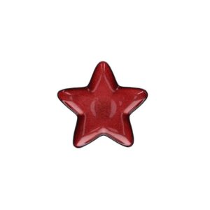 PLATO ESTRELLA 24 CM - COLOR ROJO