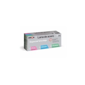 BOBINA LANA ACERO SUR.FINA-MEDIANO-GRUESA 6X25 GR.