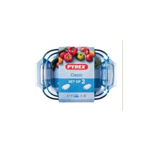 SET 2 FUENTES RECTANGULAR 35X23 30X20 CLASSIC