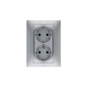 DOBLE TOMA CORRIENTE 16 AH. 250 V. ALUMINIO 9225