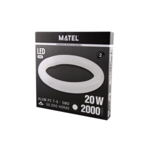 TUBO FLUORESCENTE LED T9 CIRCULAR 30CM 20W FRIA