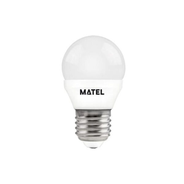 BOMBILLA LED 5 W. ESFERICA E27 LUZ CALIDA 21806