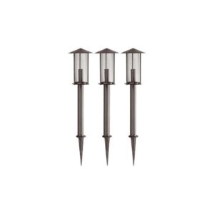 JUEGO 3 LAMPARAS 12 V. INOXIDABLE EL11166