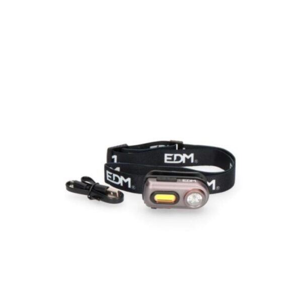 LINTERNA CABEZA LED 400LM RECARGABLE EDM 36416