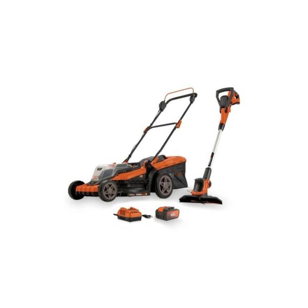 CORTACESPED 40V+CORTABORDES 20V+BATERIA 40V+CARGAD