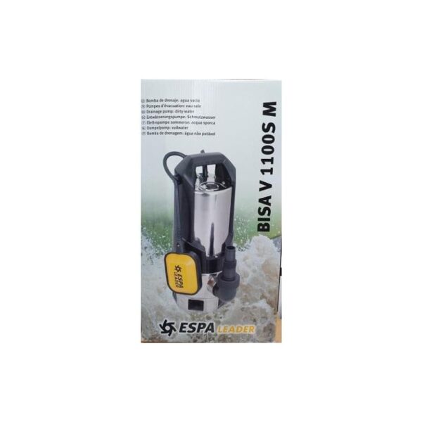BOMBA SUMERG. INOX ESPA AGUAS SUCIAS 1100W.BISA V