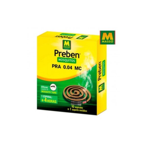 ESPIRAL ANTI-MOSQUITOS 10 UD+SOPORTE 231453