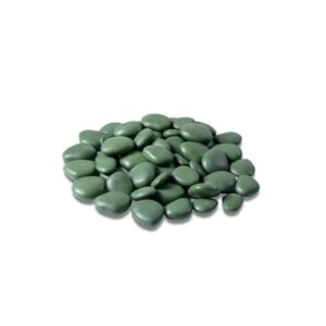 PIEDRAS DECORATIVAS PLASTICO (24UDS) VERDES