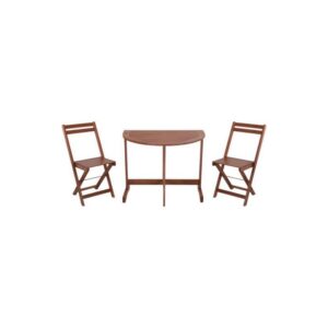 CONJUNTO BISTRO 1 MESA 2 SILLAS ACACIA VT2200290