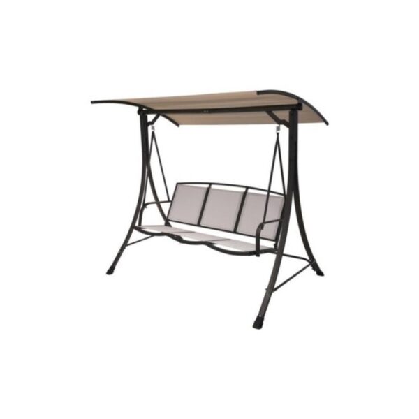 BALANCIN 3 PLAZAS GRIS CLARO 143X132 X29100100