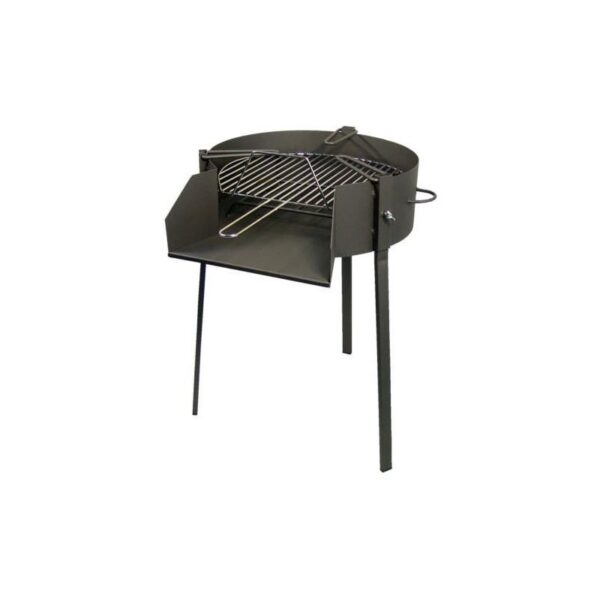 BARBACOA REDONDA C/SOPORTE PAELLA ￘60X75CM. 71582